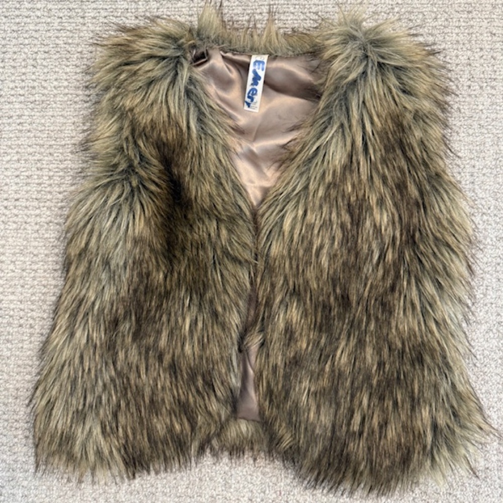 Faux fur vest